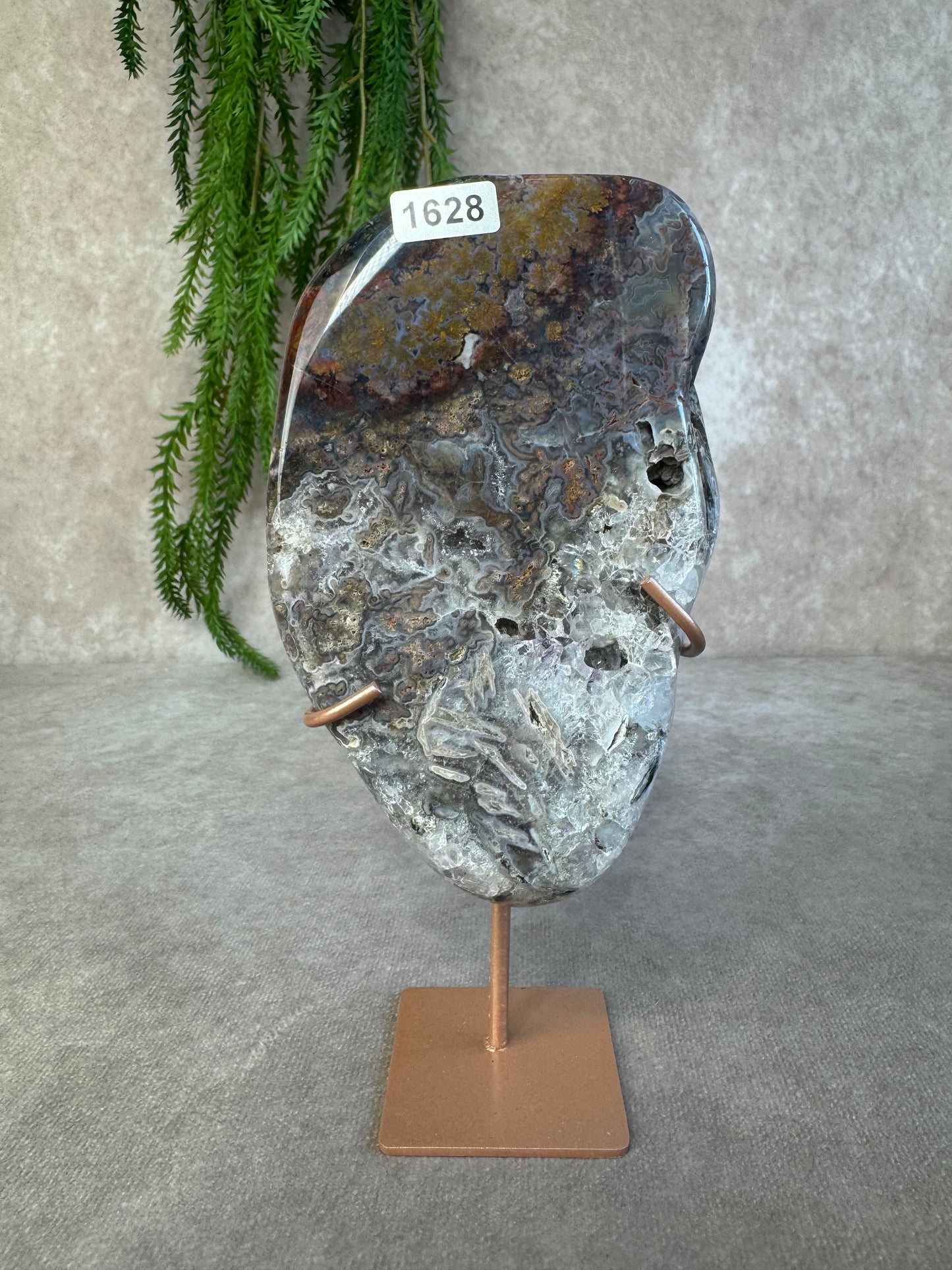 Roze amethist slab #1628