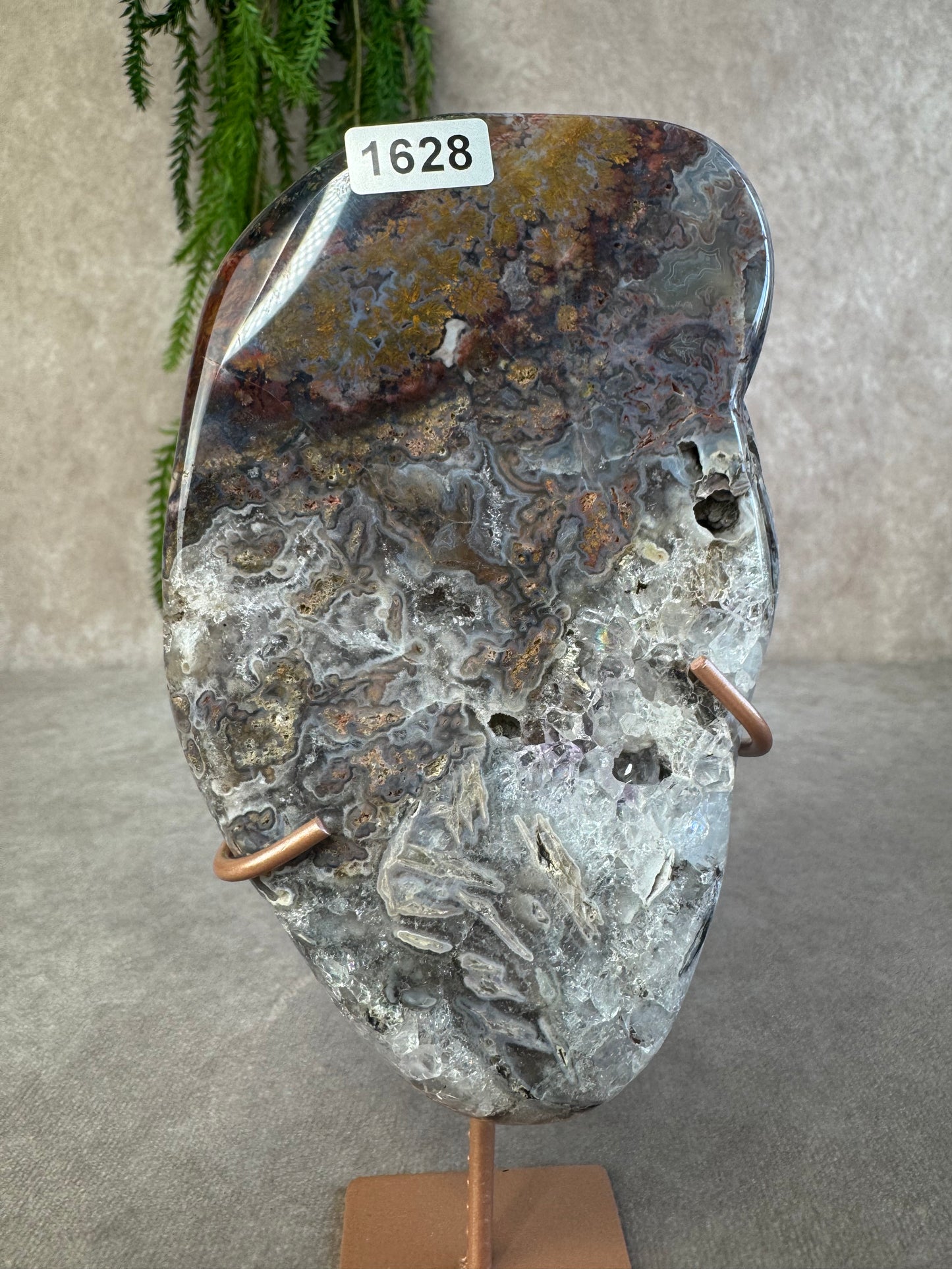 Roze amethist slab #1628