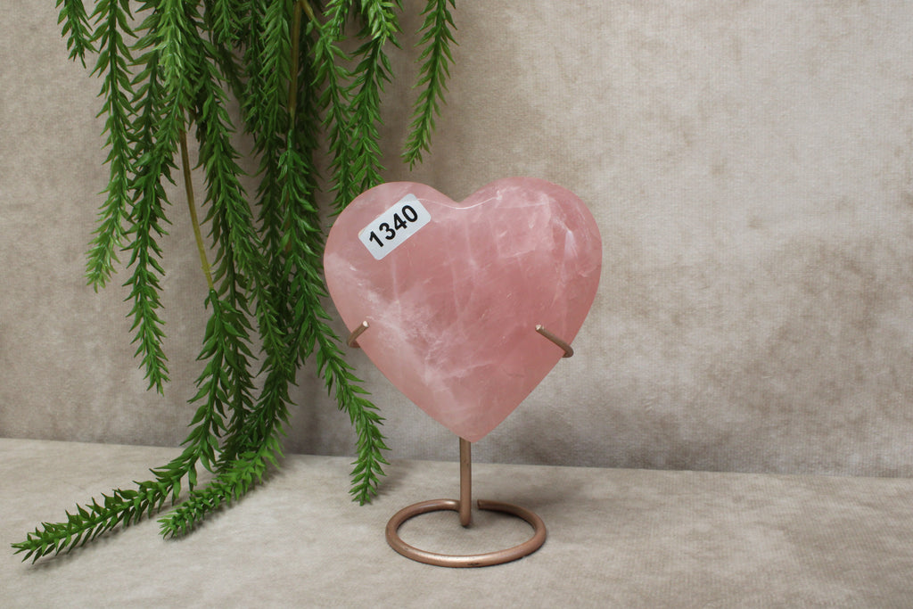 Rozenkwarts hart op standaard #1340