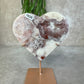 Roze amethist hart #1625