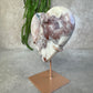 Roze amethist hart #1625
