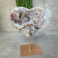 Roze amethist hart #1625