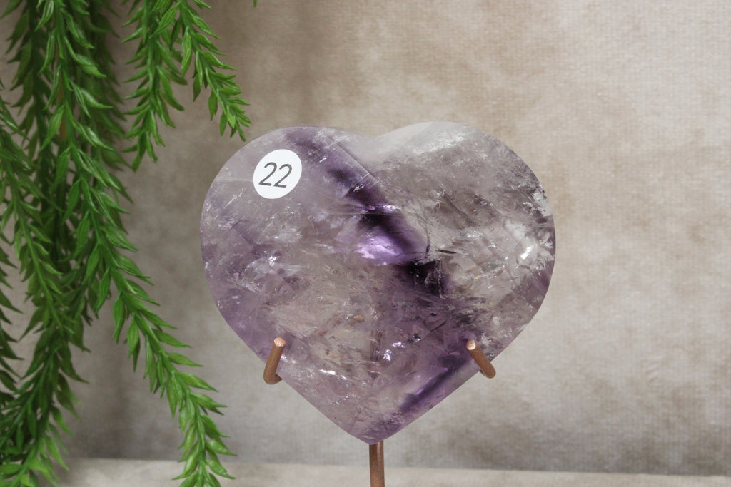 Amethist hartje #22