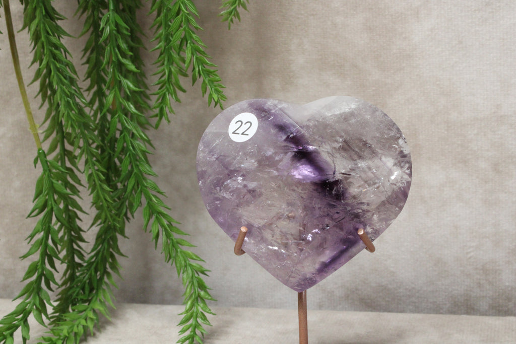 Amethist hartje #22