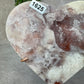 Roze amethist hart #1625