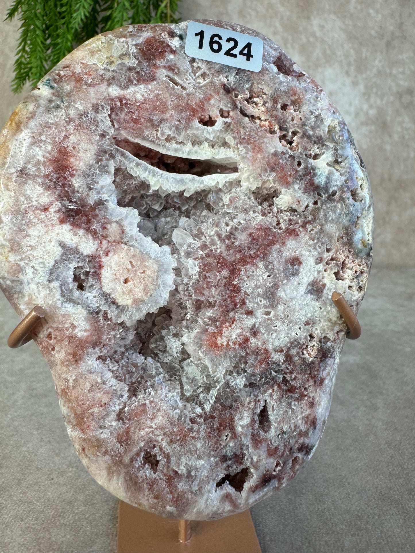 Roze amethist slab #1624