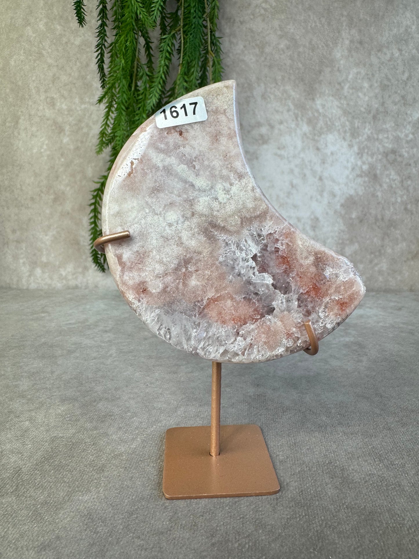 Roze amethist maan #1617