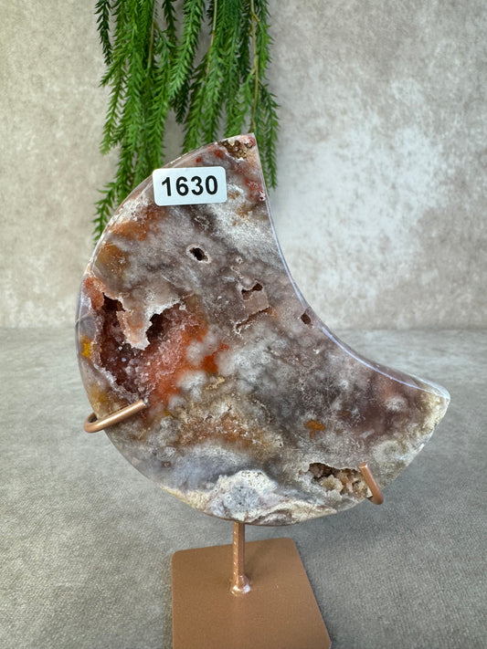 Roze amethist maan #1630