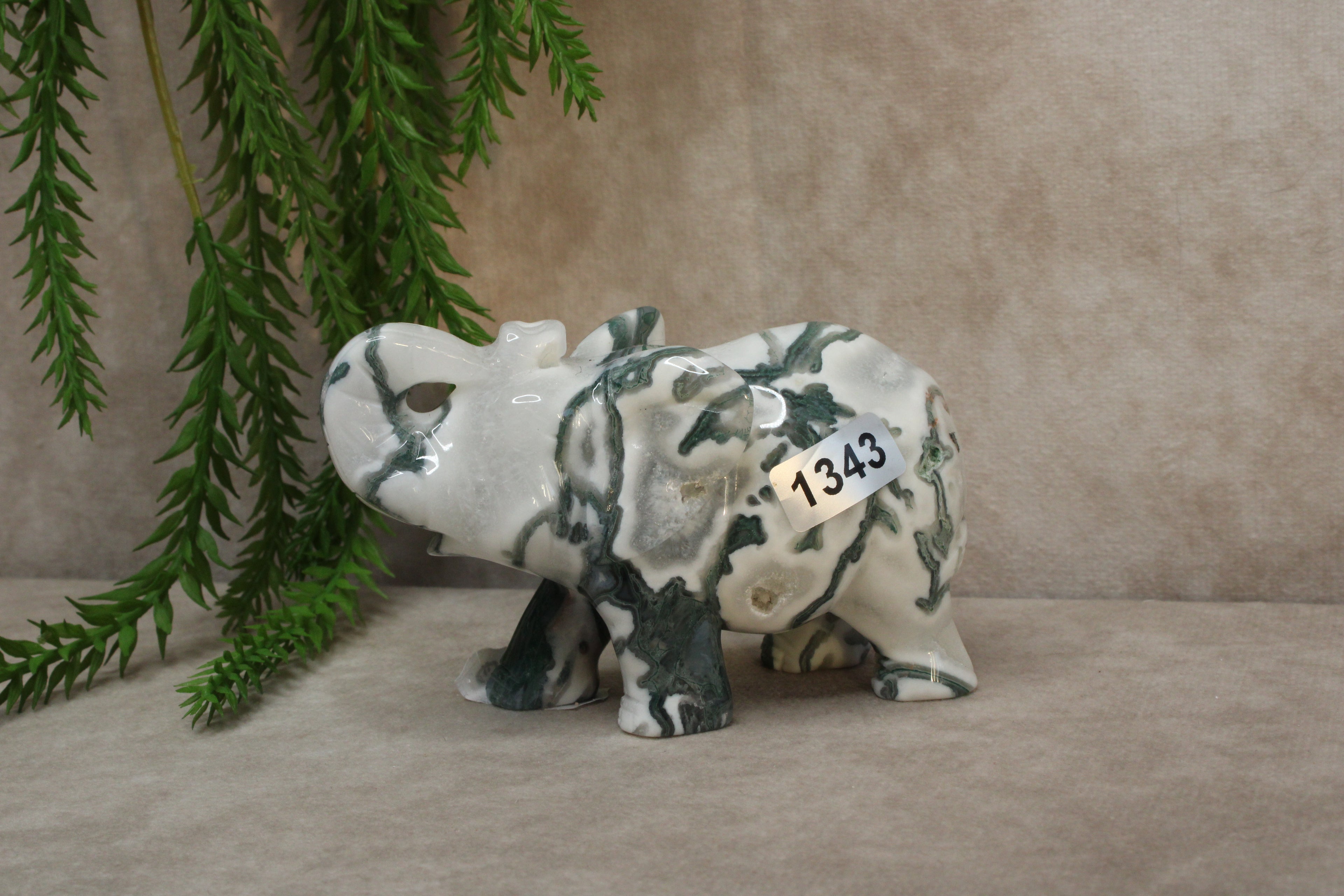 Mos agaat olifant #1343