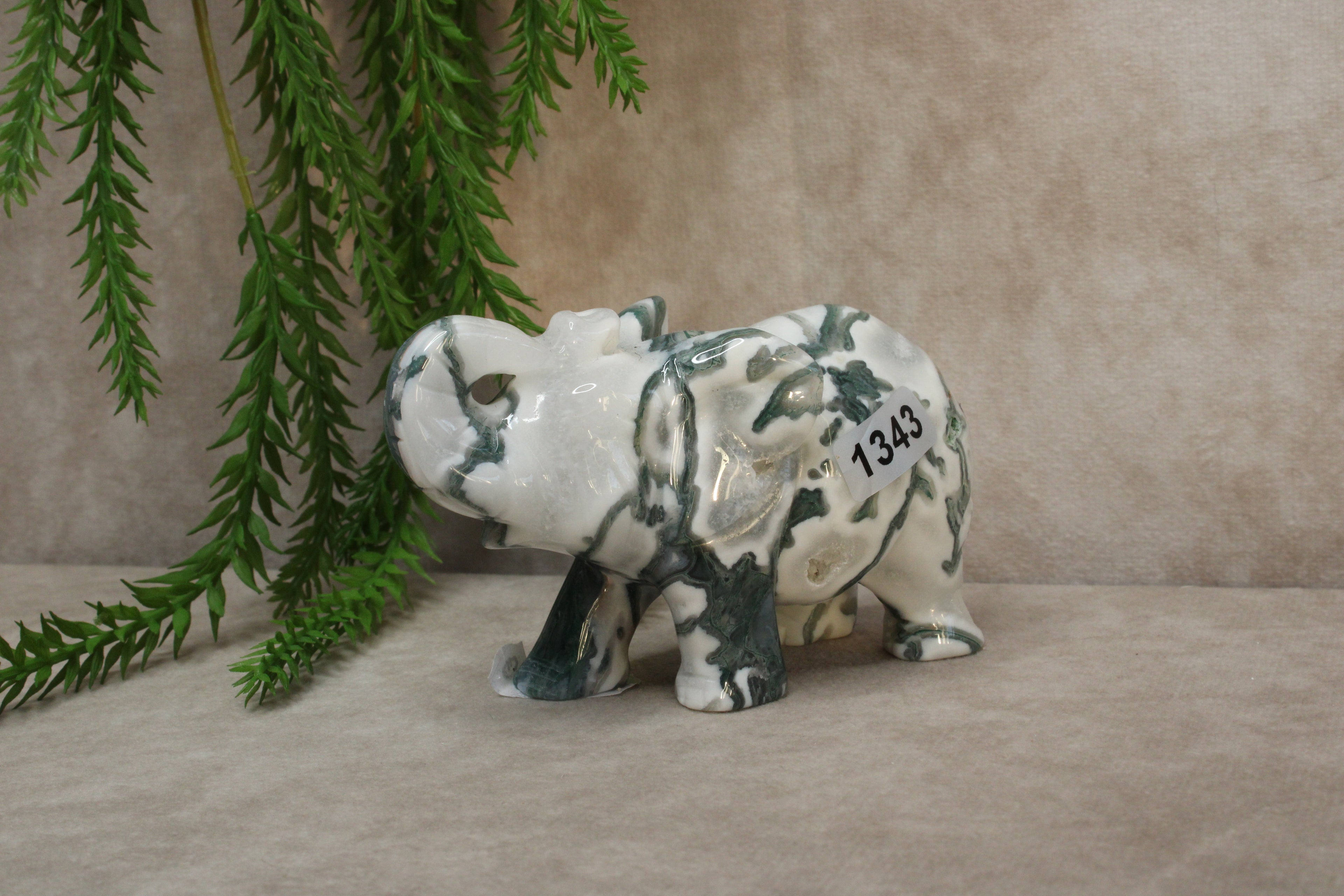 Mos agaat olifant #1343