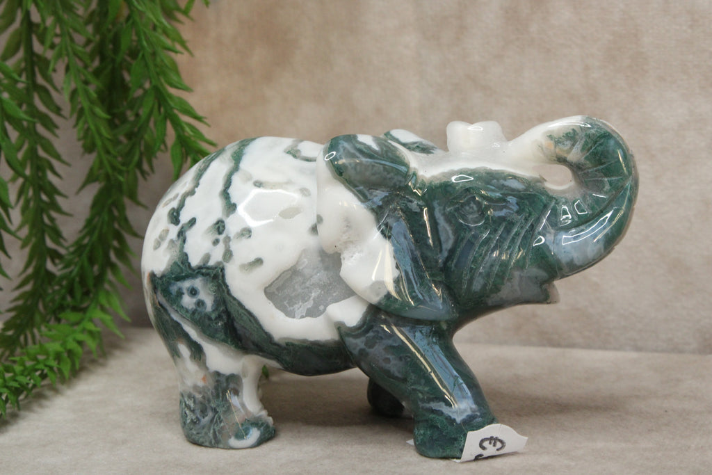 Mos agaat olifant #1343