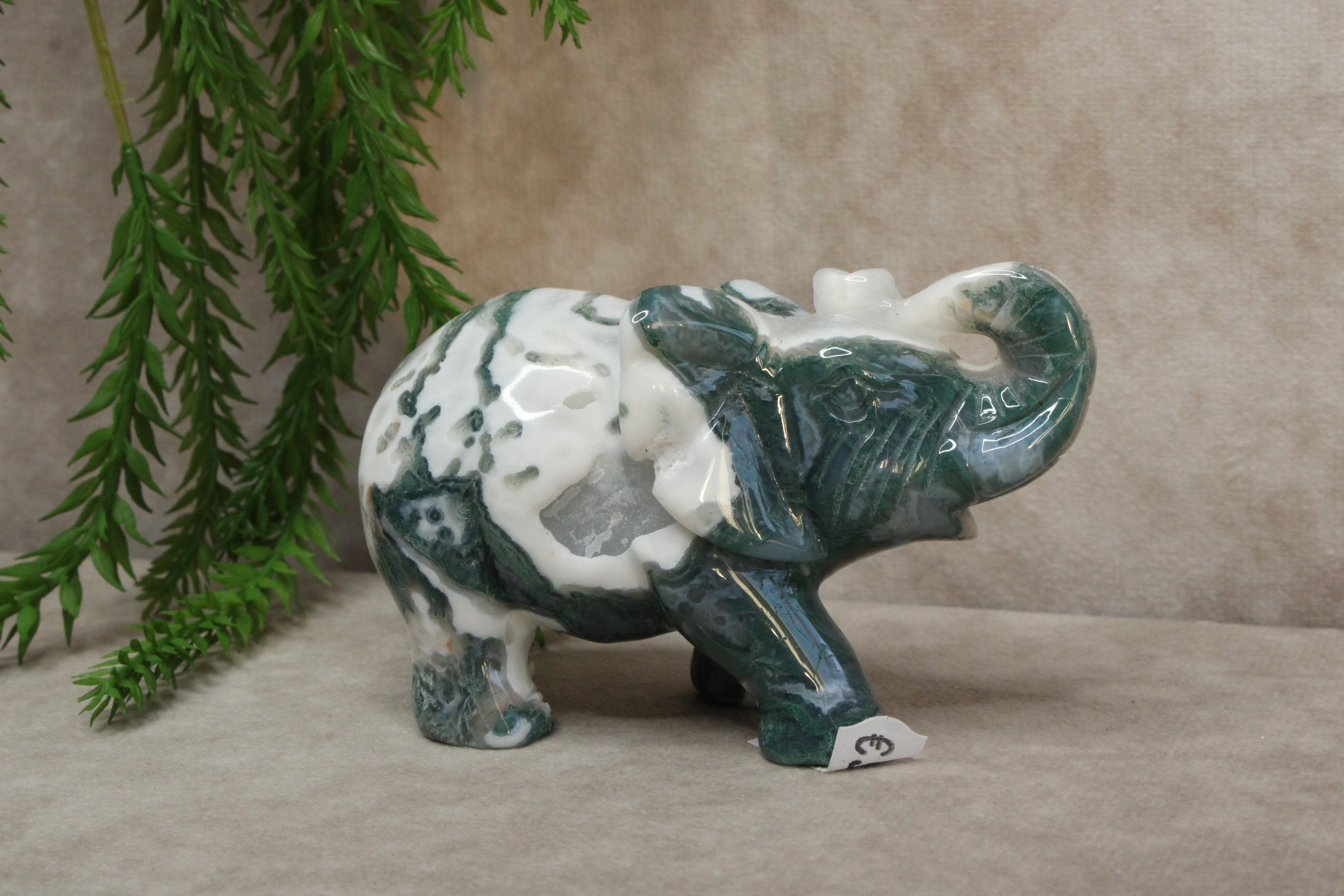 Mos agaat olifant #1343