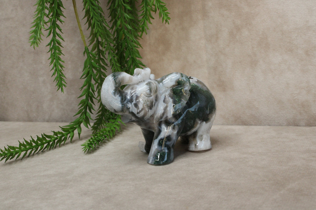 Mos agaat olifant #1342