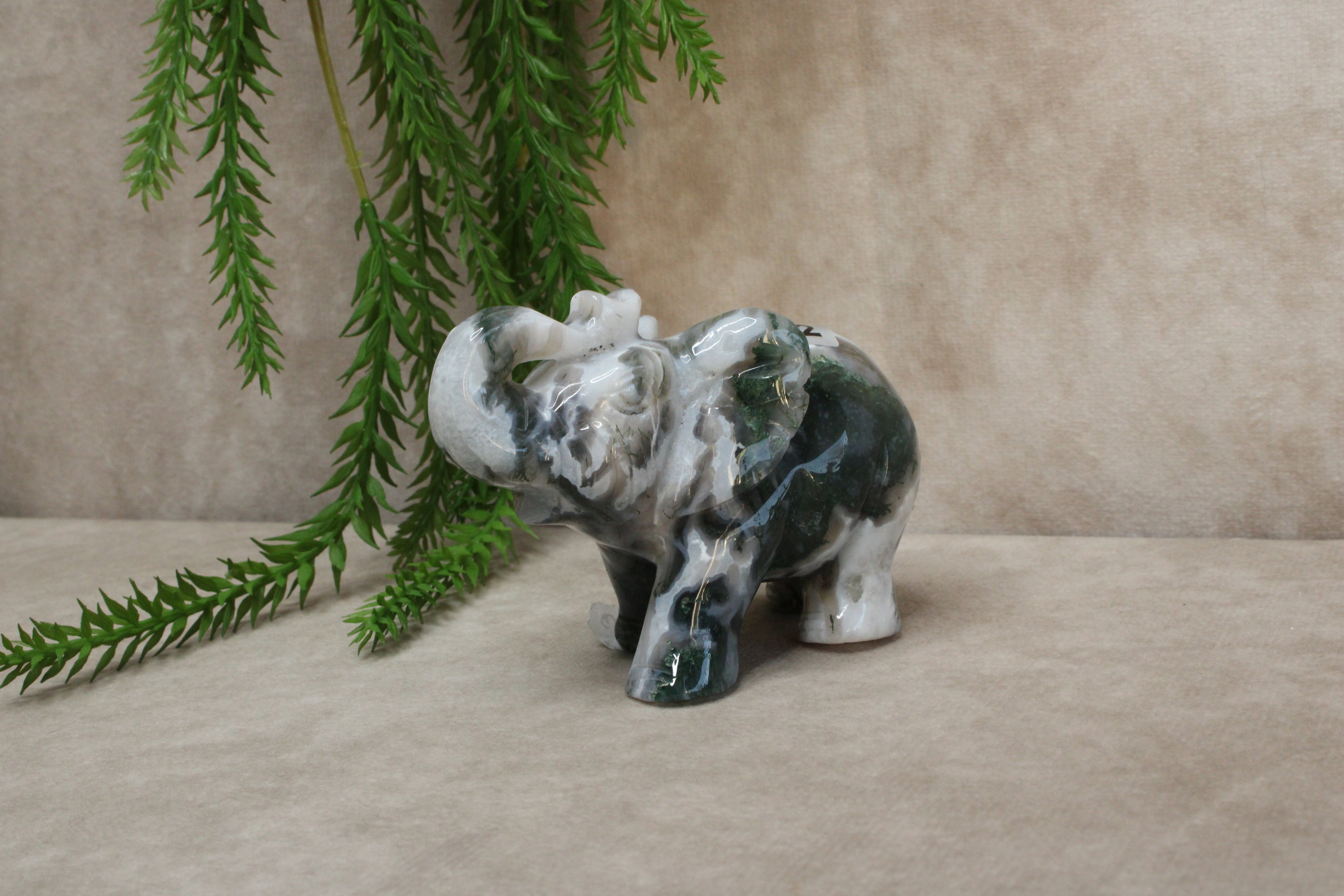 Mos agaat olifant #1342