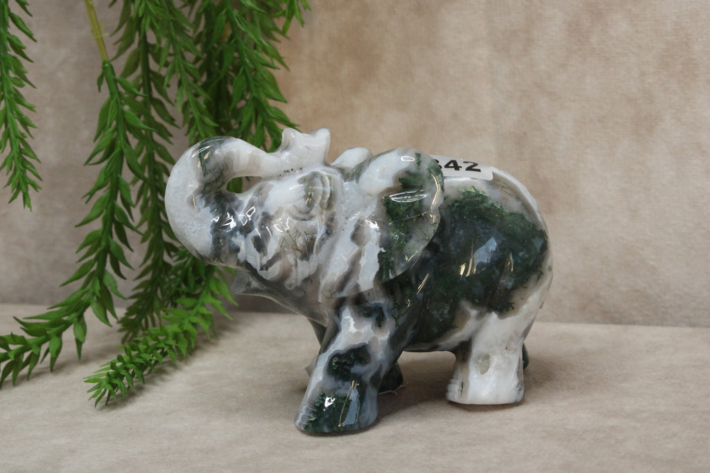 Mos agaat olifant #1342