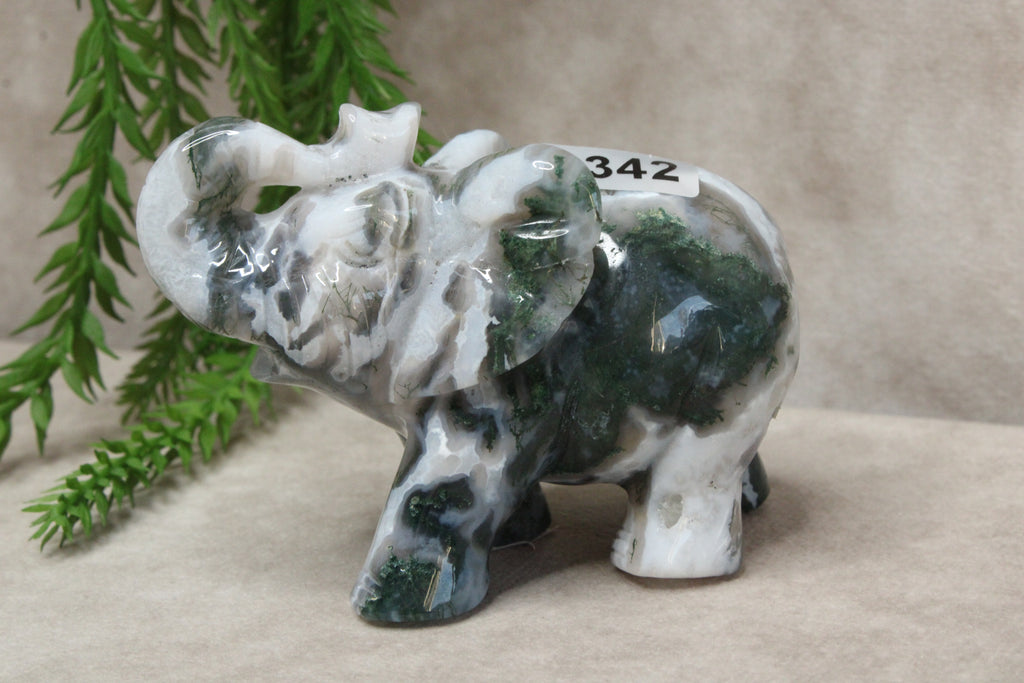 Mos agaat olifant #1342