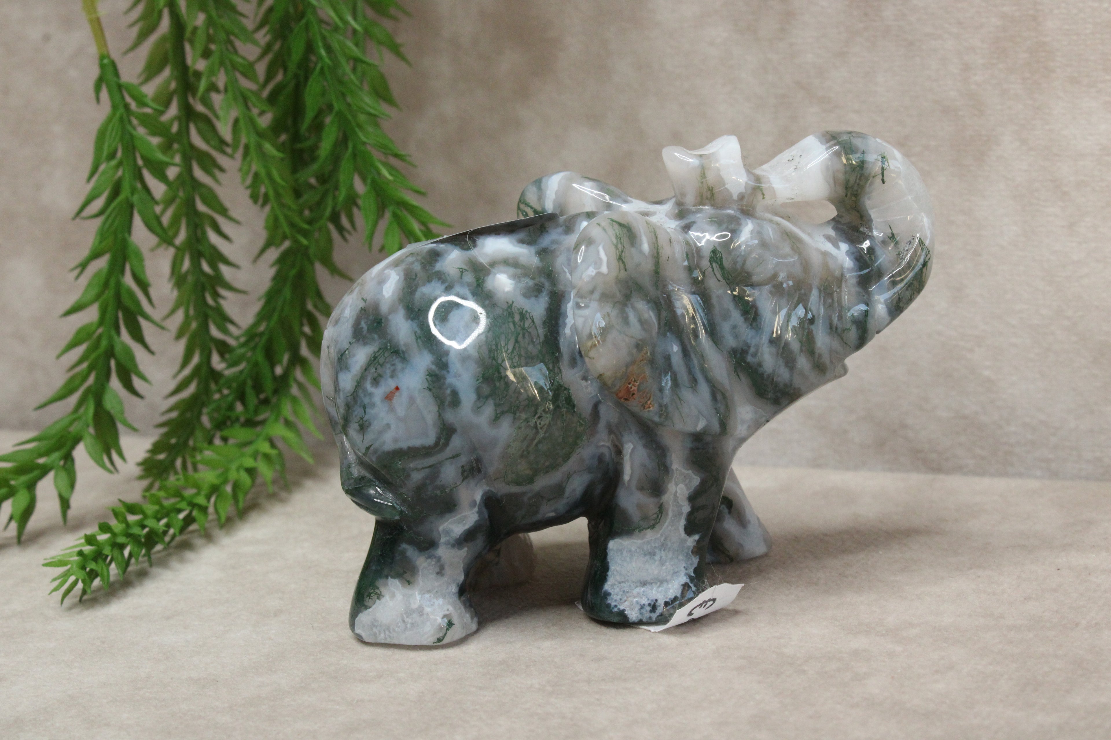 Mos agaat olifant #1342