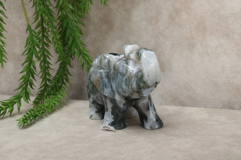 Mos agaat olifant #1342