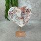 Roze amethist hart #1620