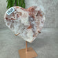 Roze amethist hart #1620