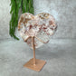 Roze amethist hart #1620
