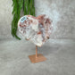 Roze amethist hart #1620