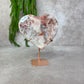 Roze amethist hart #1620