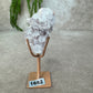 Roze amethist cluster op standaard #1652