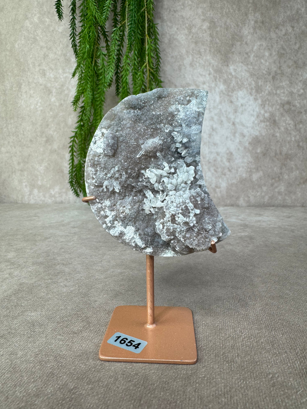 Flower amethist maan #1654