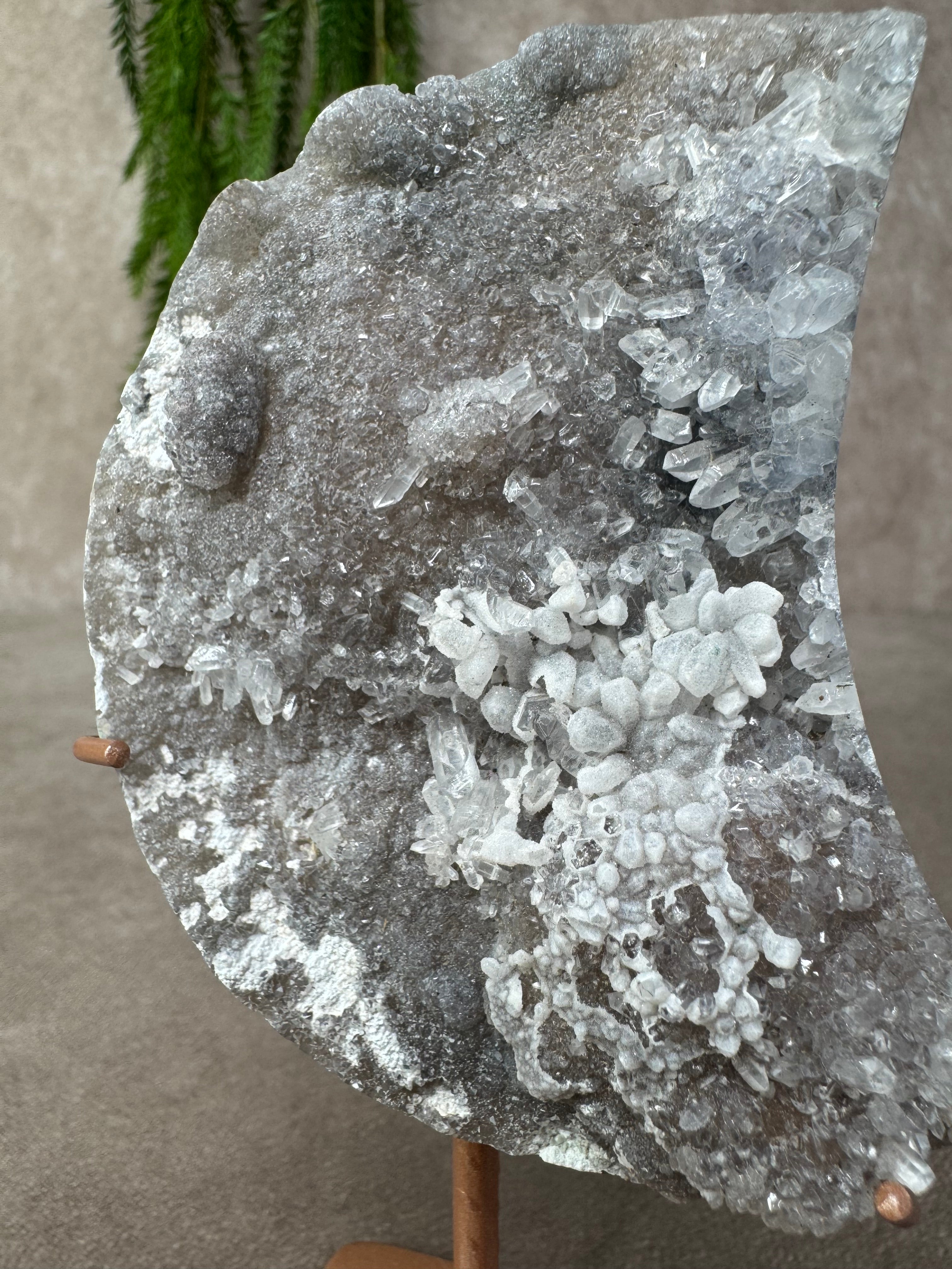 Flower amethist maan #1654