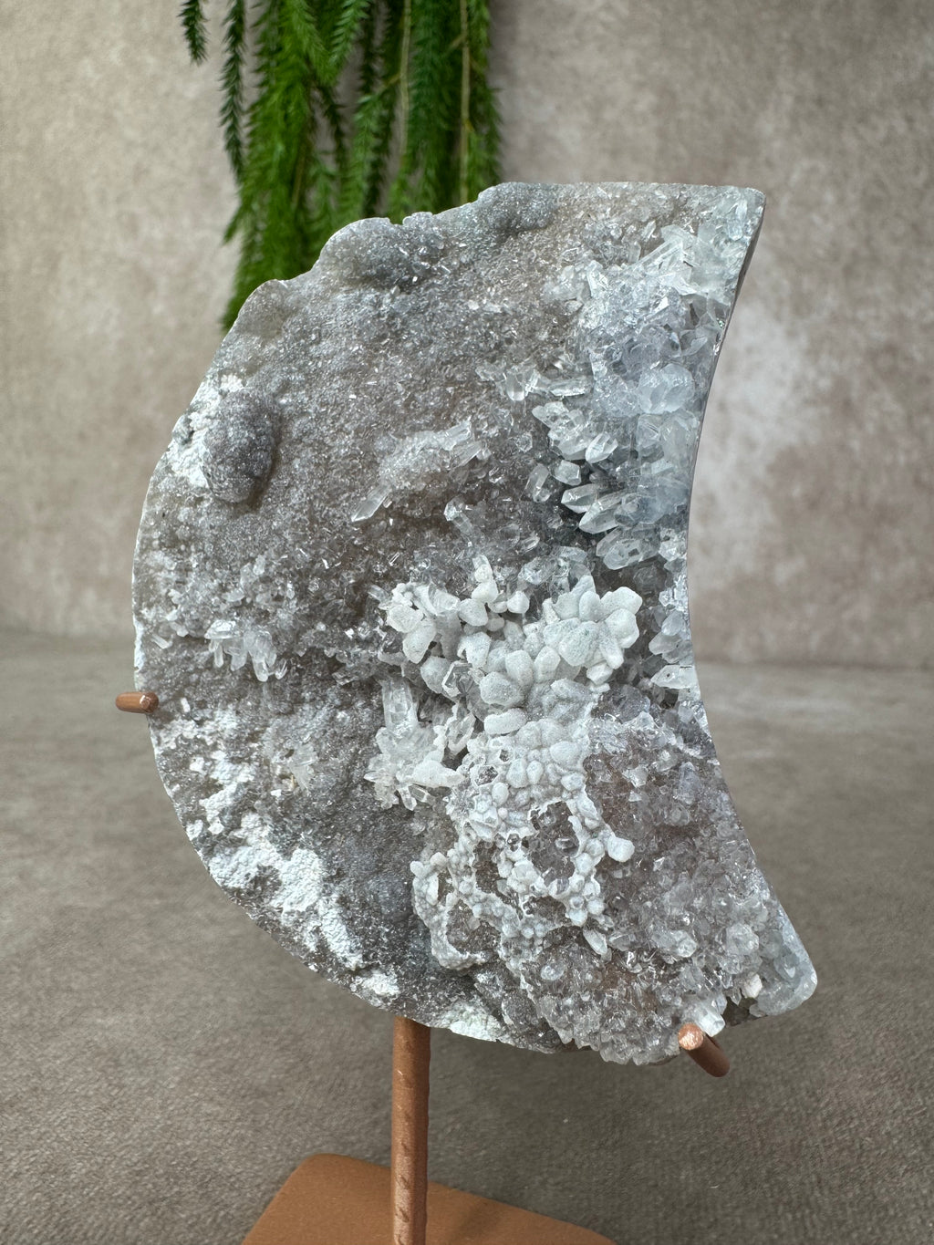 Flower amethist maan #1654