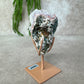 Roze amethist cluster op standaard #1637