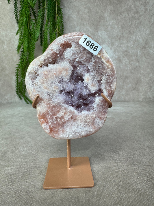 Roze amethist slab #1686
