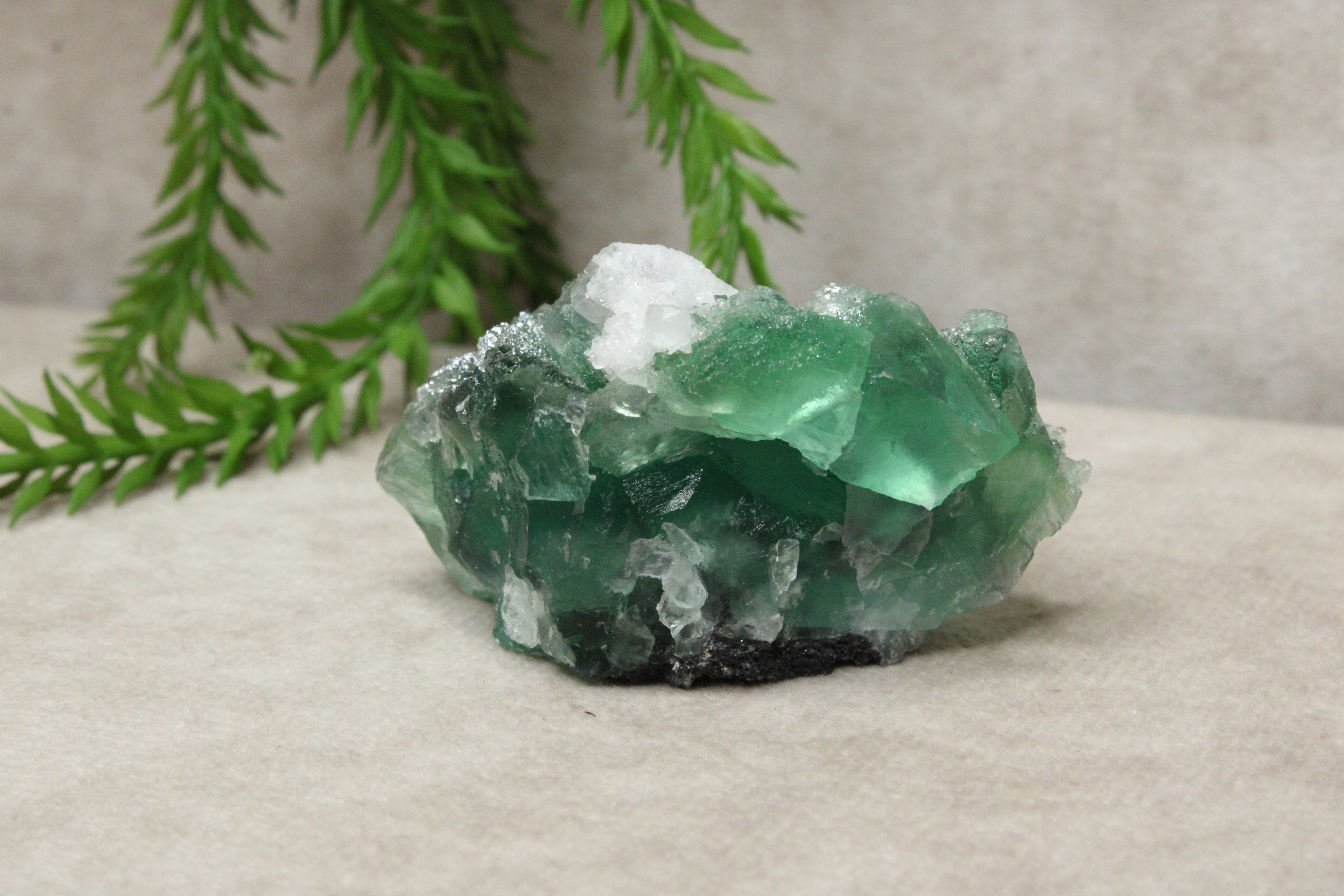 Groene fluoriet cluster