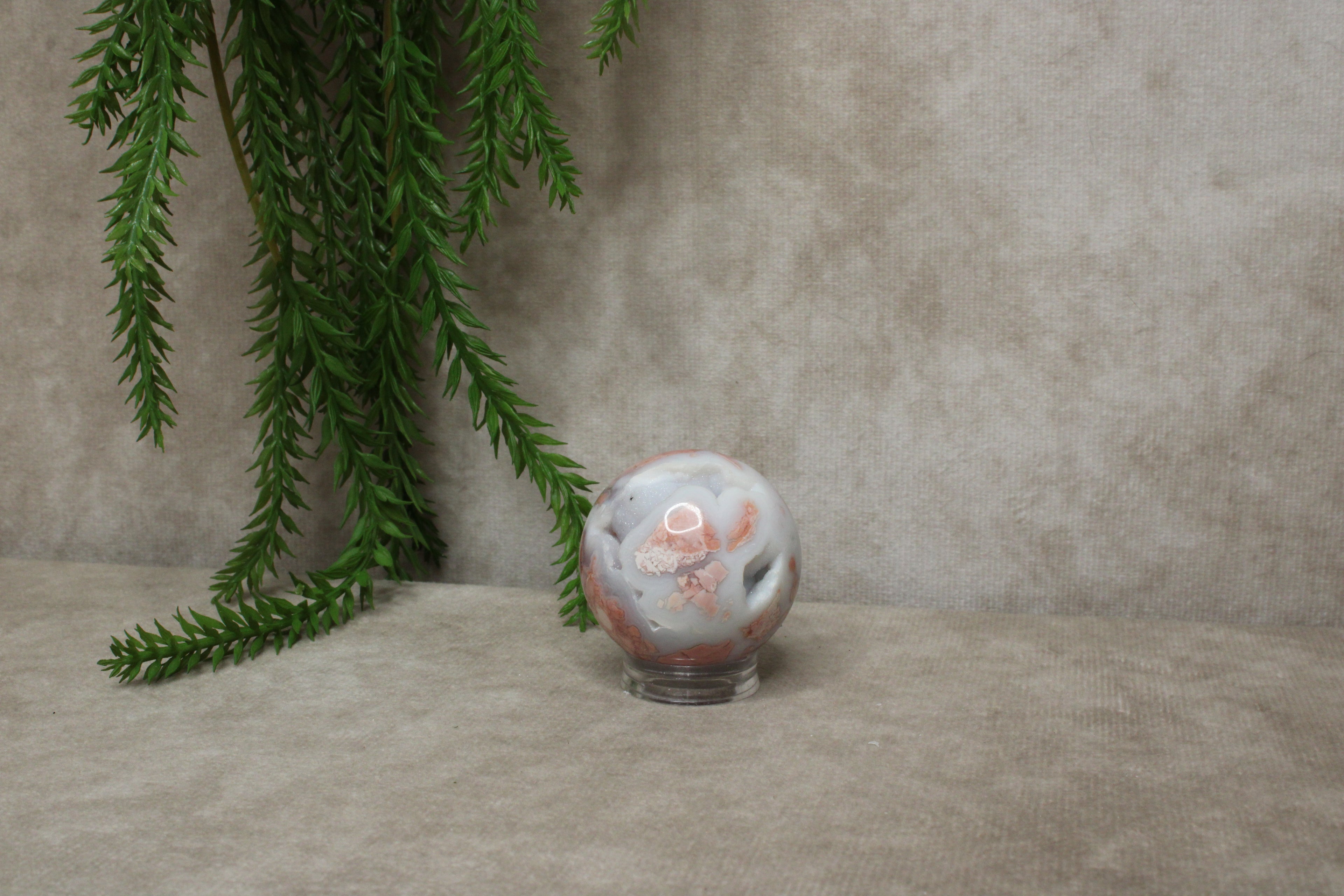 Roze agaat bol #1788