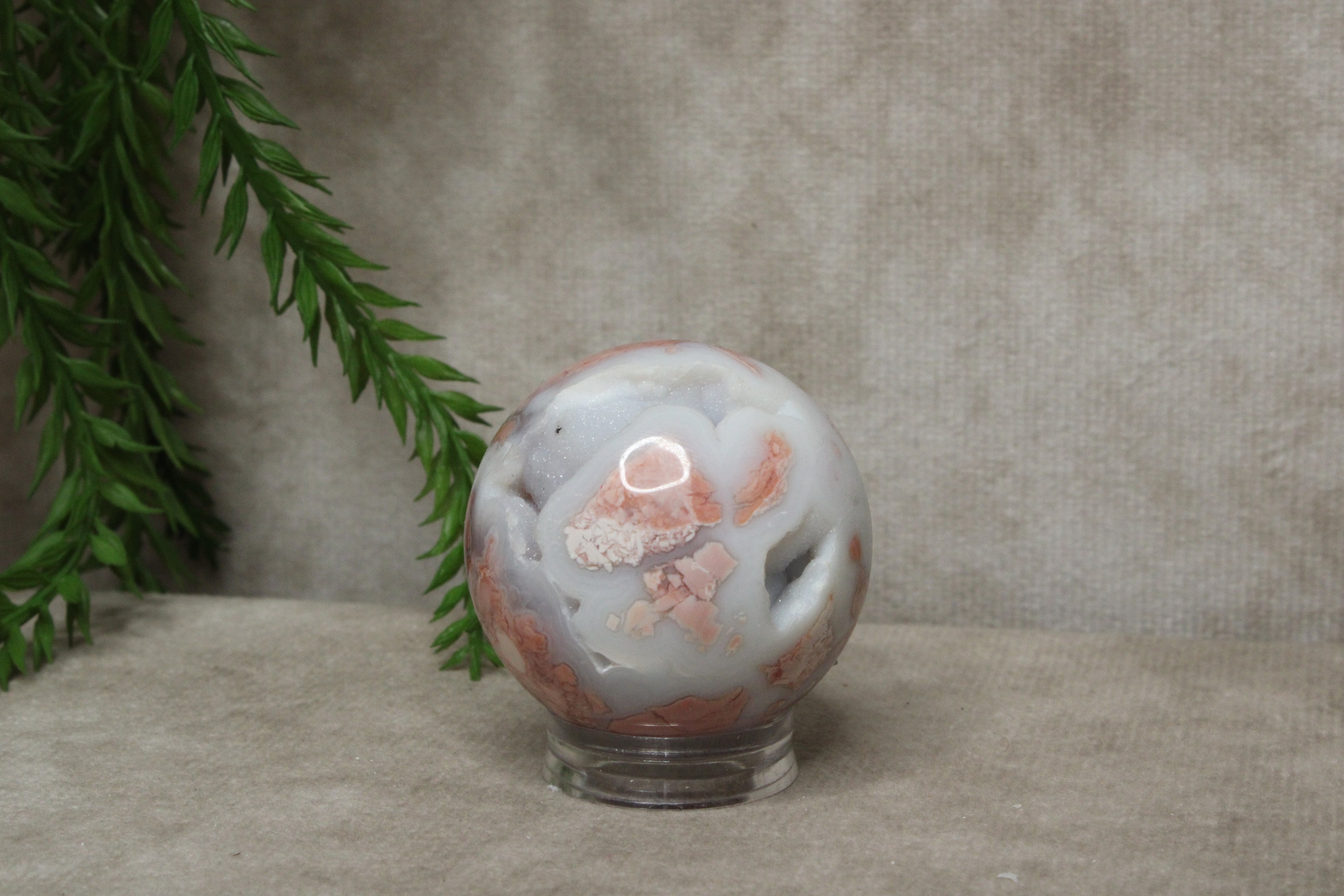 Roze agaat bol #1788