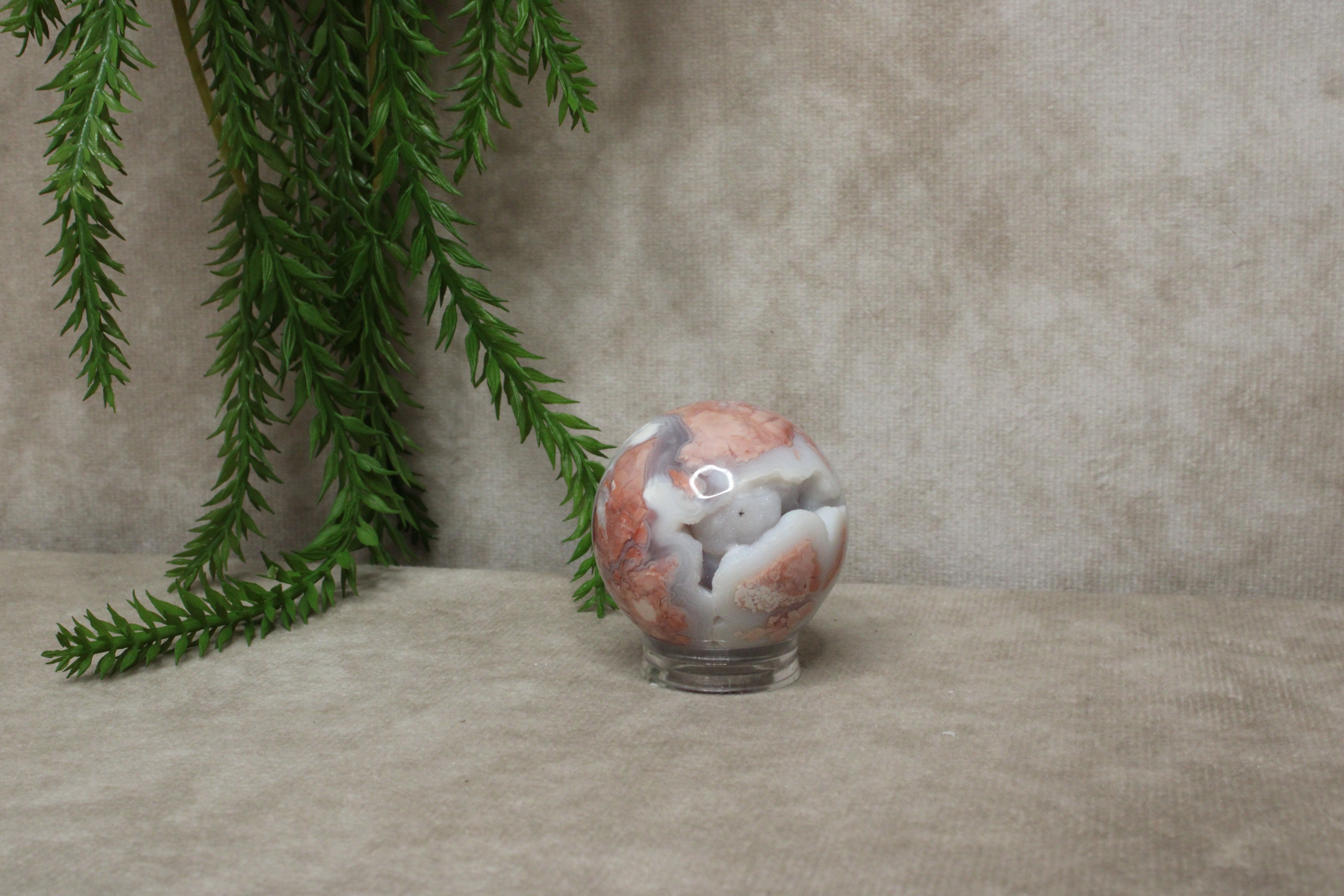 Roze agaat bol #1788