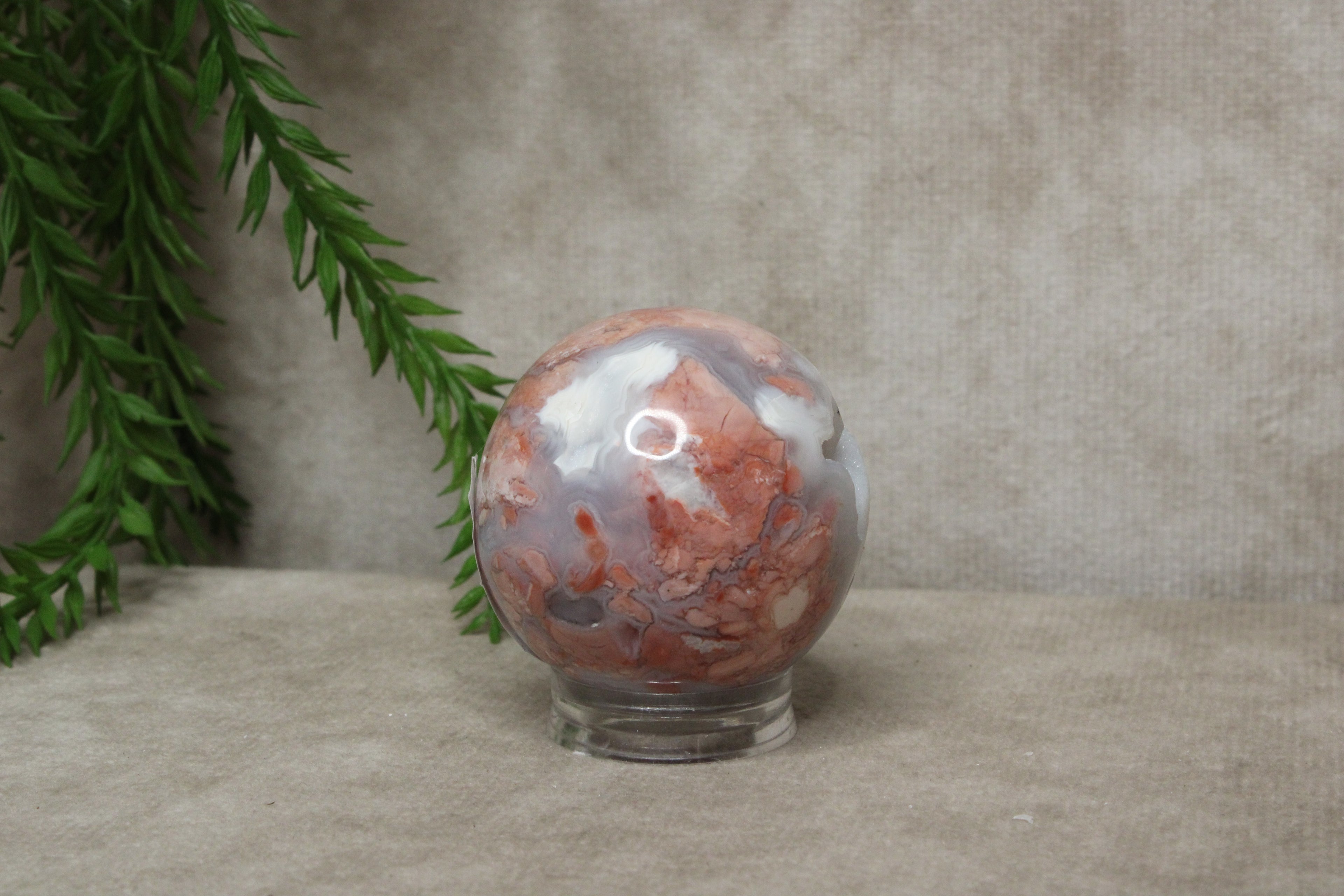 Roze agaat bol #1788