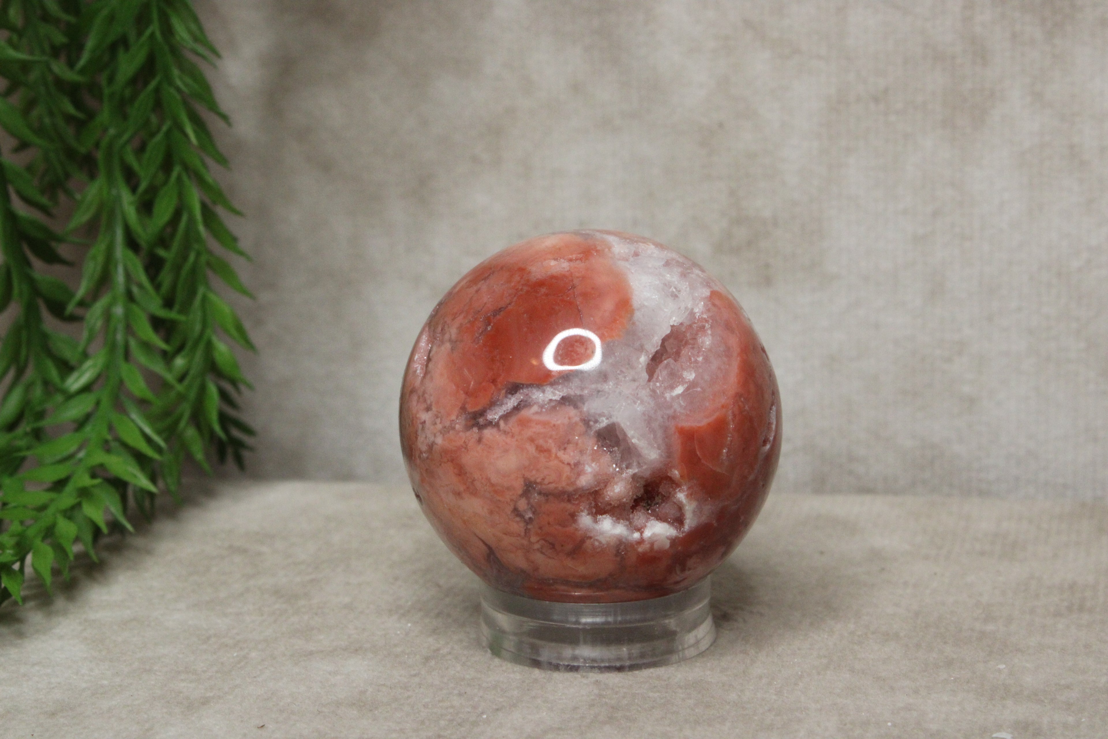 Roze agaat bol #1789