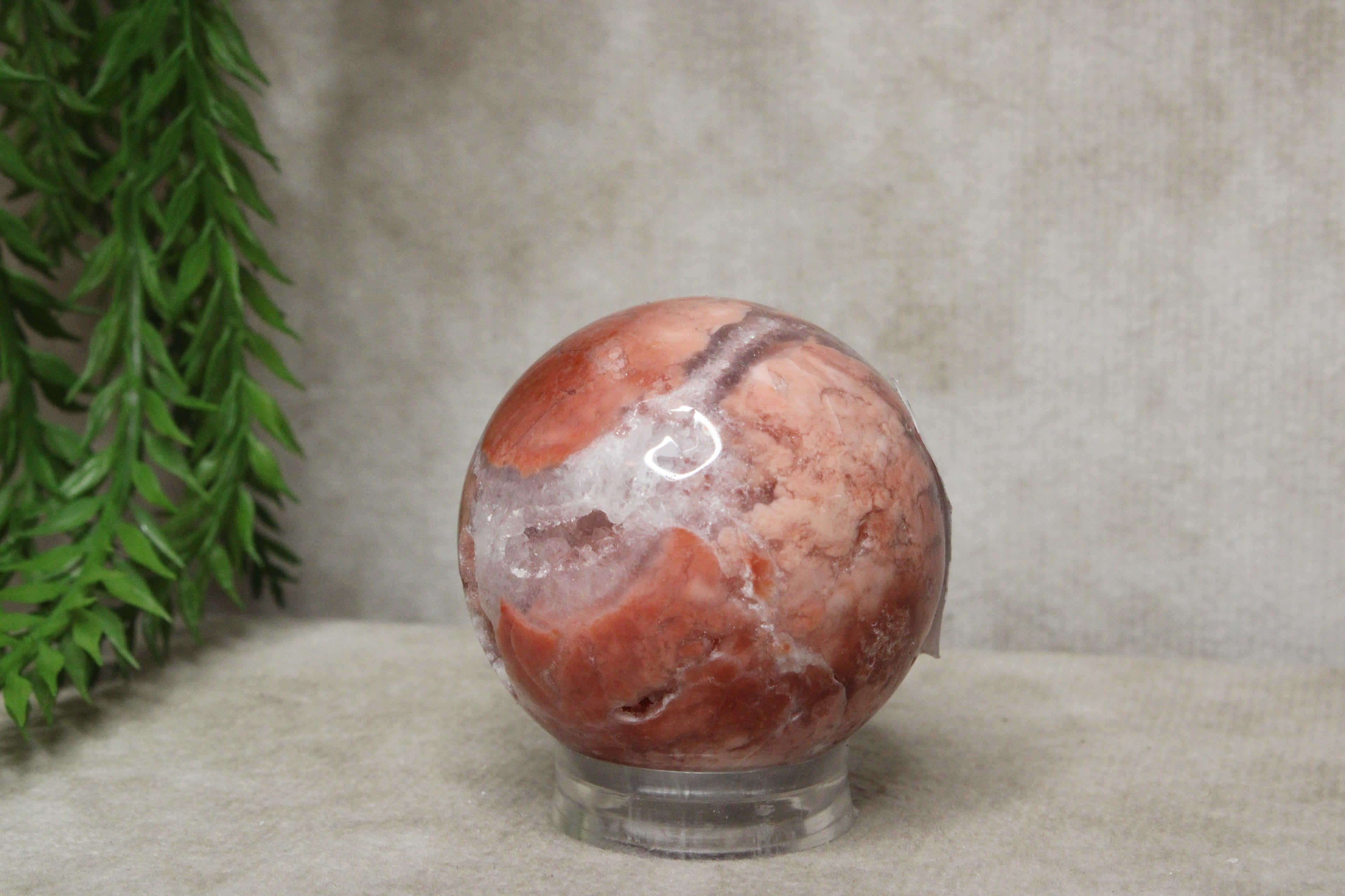 Roze agaat bol #1789