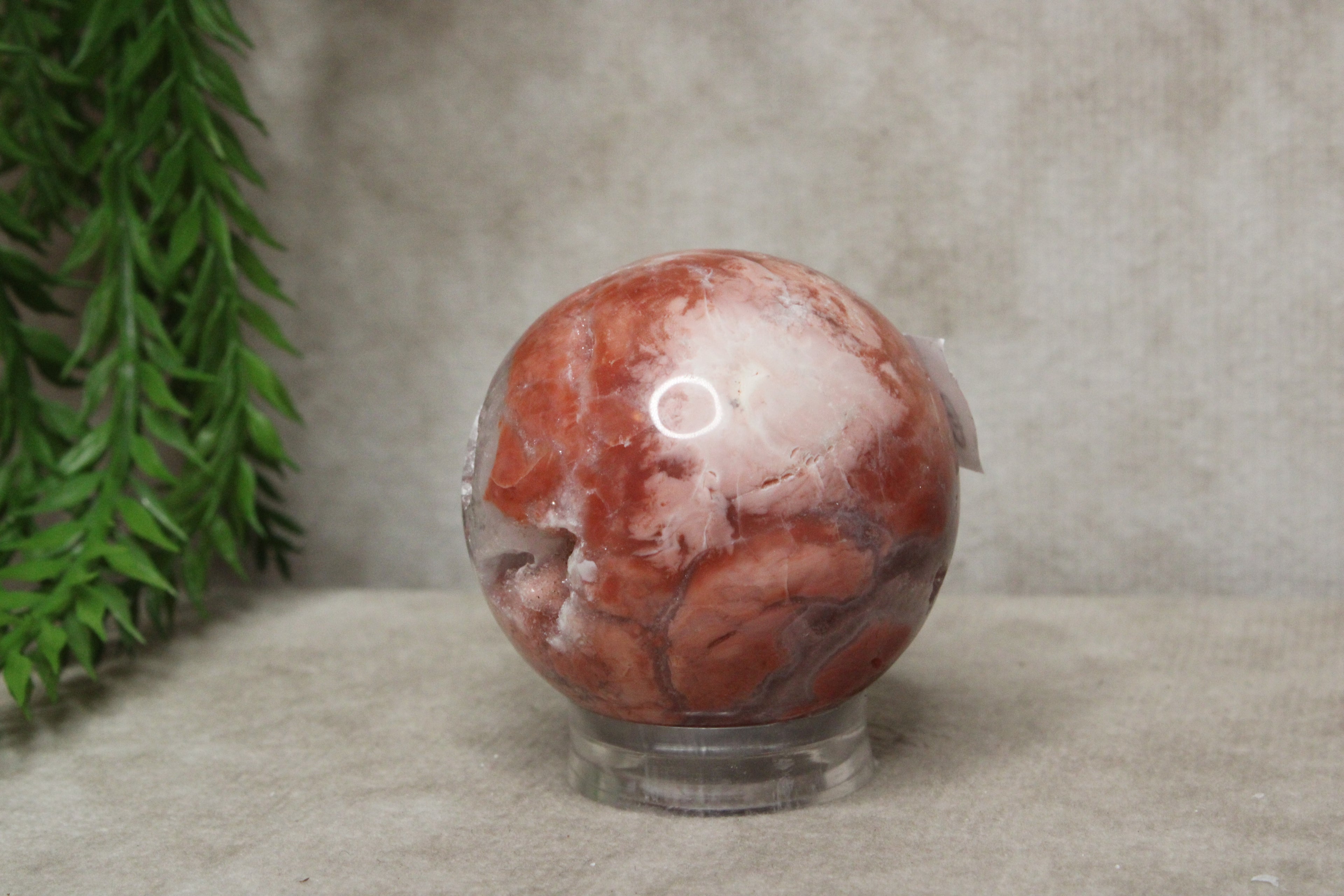 Roze agaat bol #1789