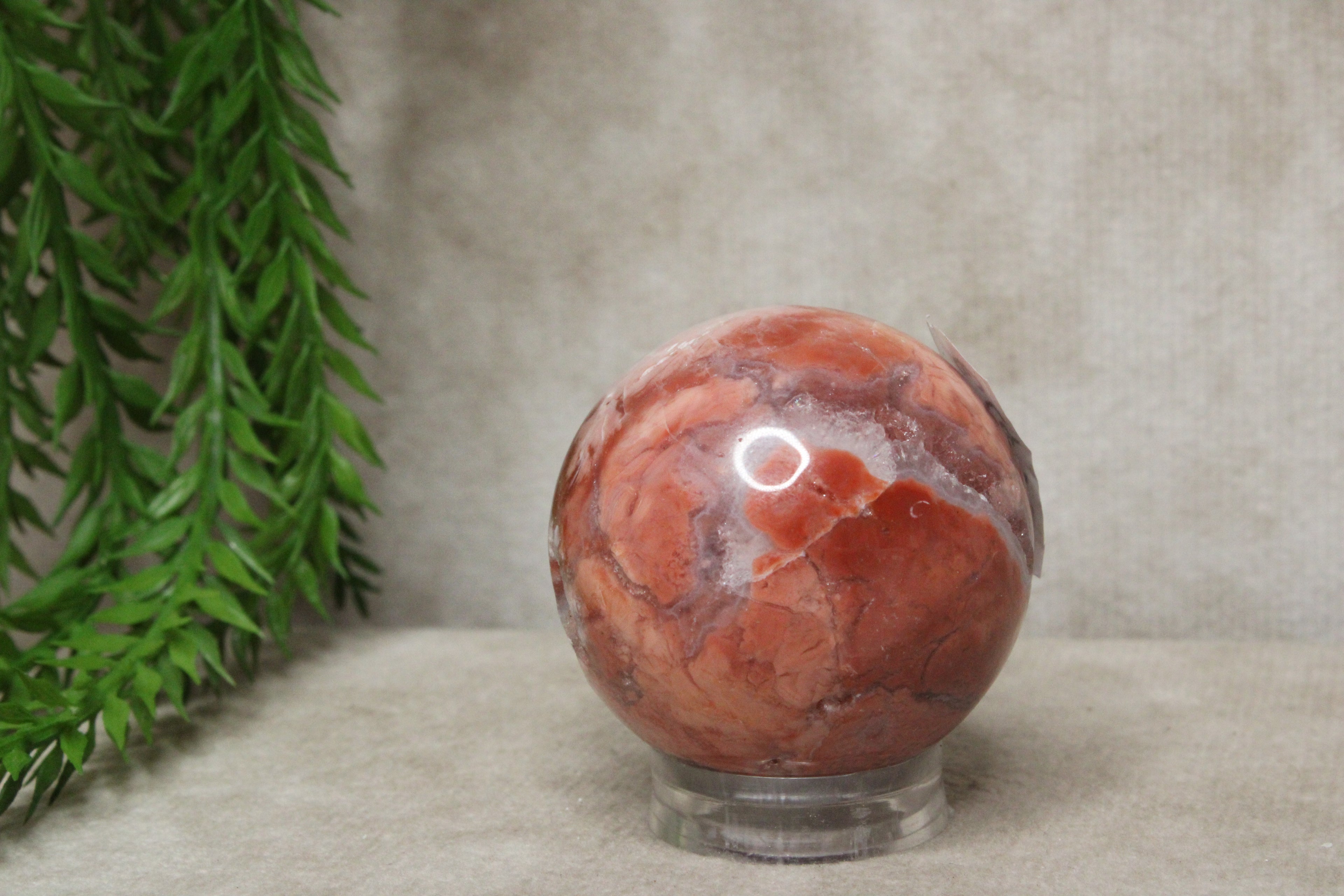 Roze agaat bol #1789