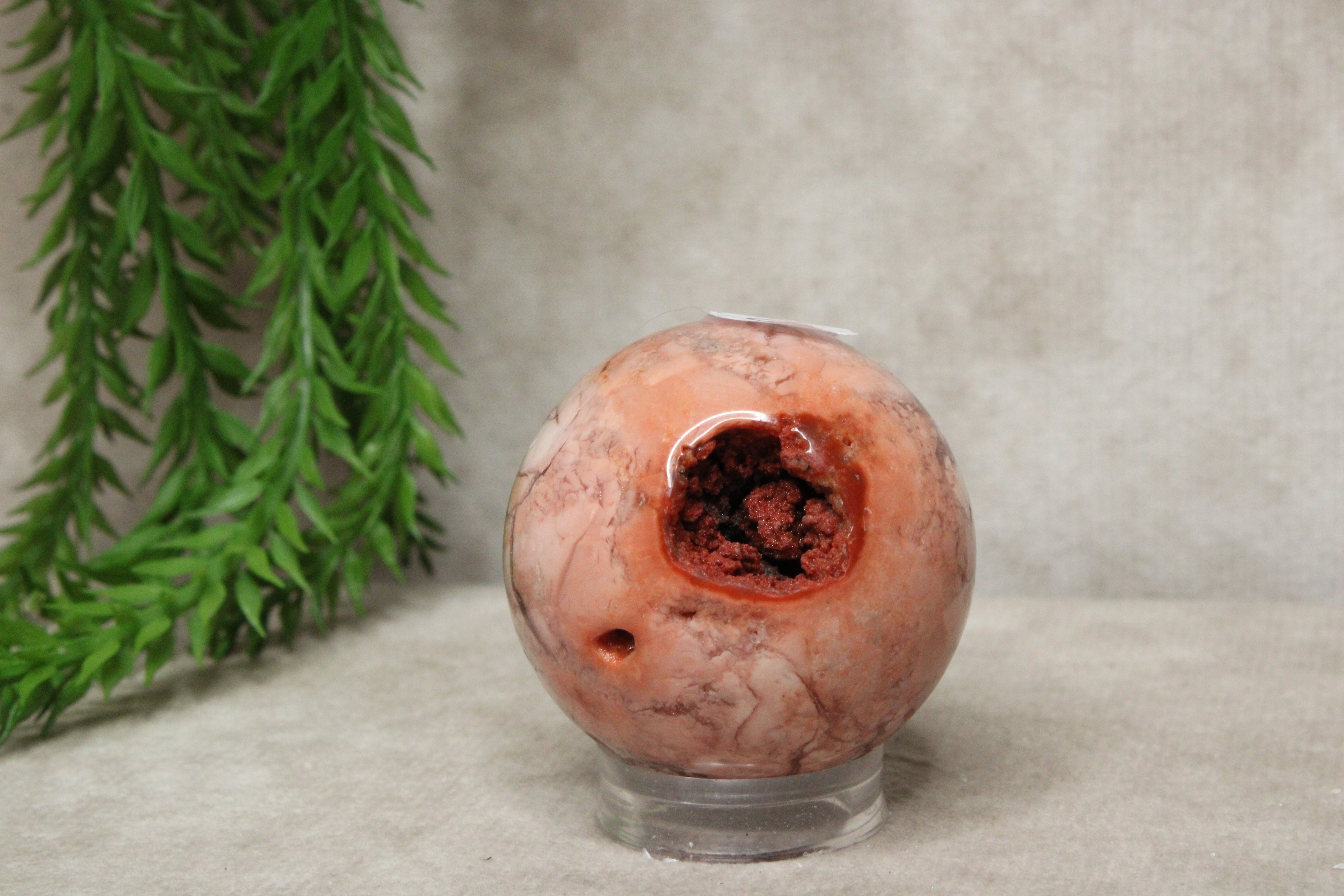 Roze agaat bol #1790