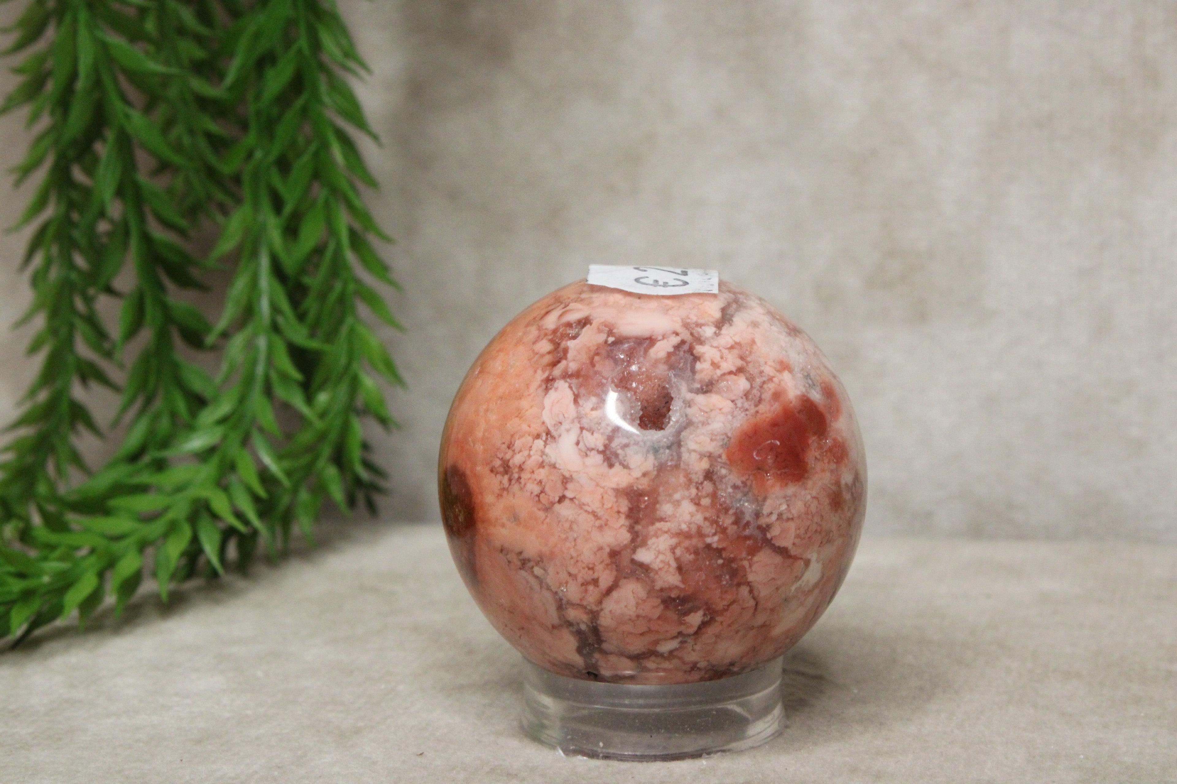 Roze agaat bol #1790