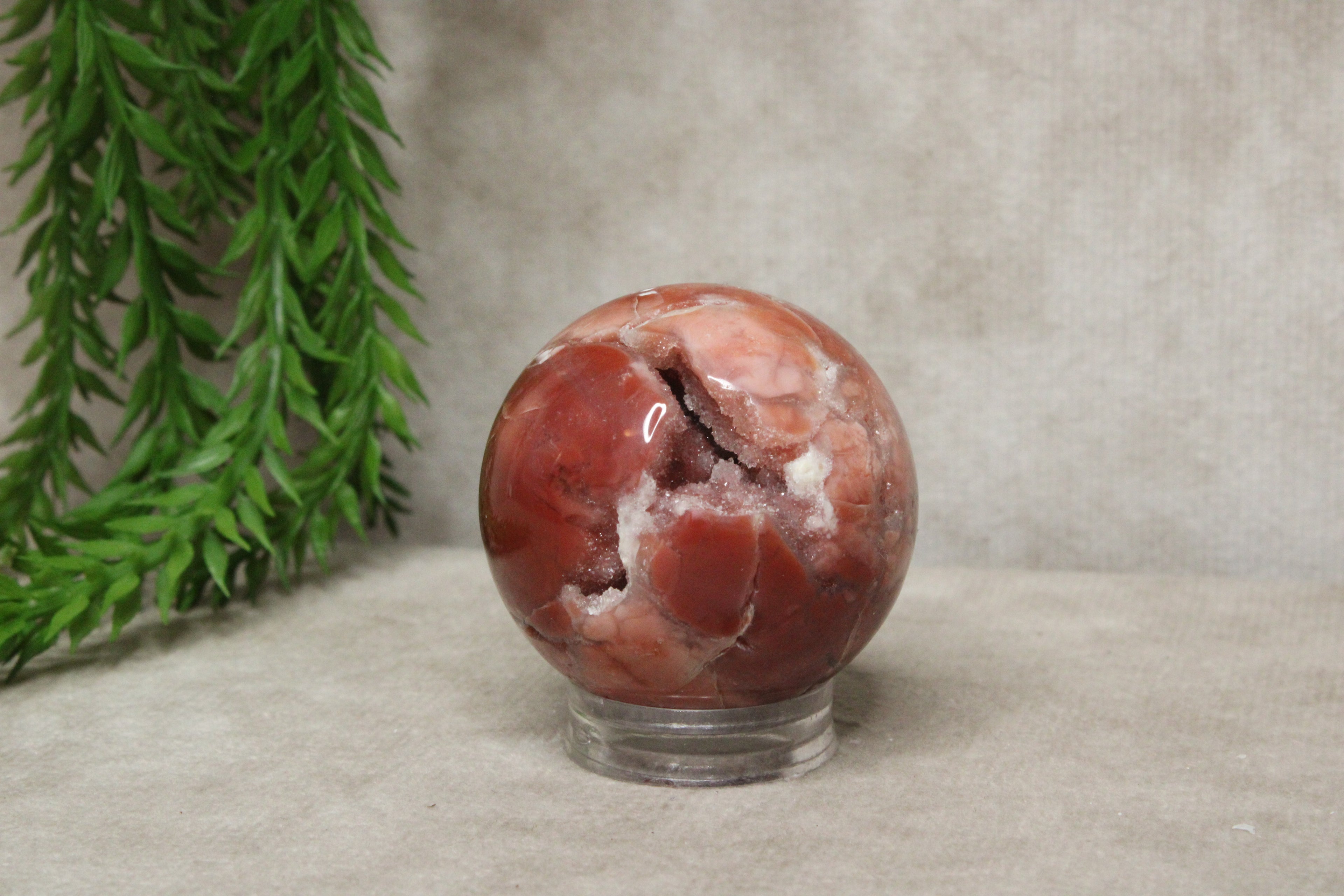 Roze agaat bol #1791