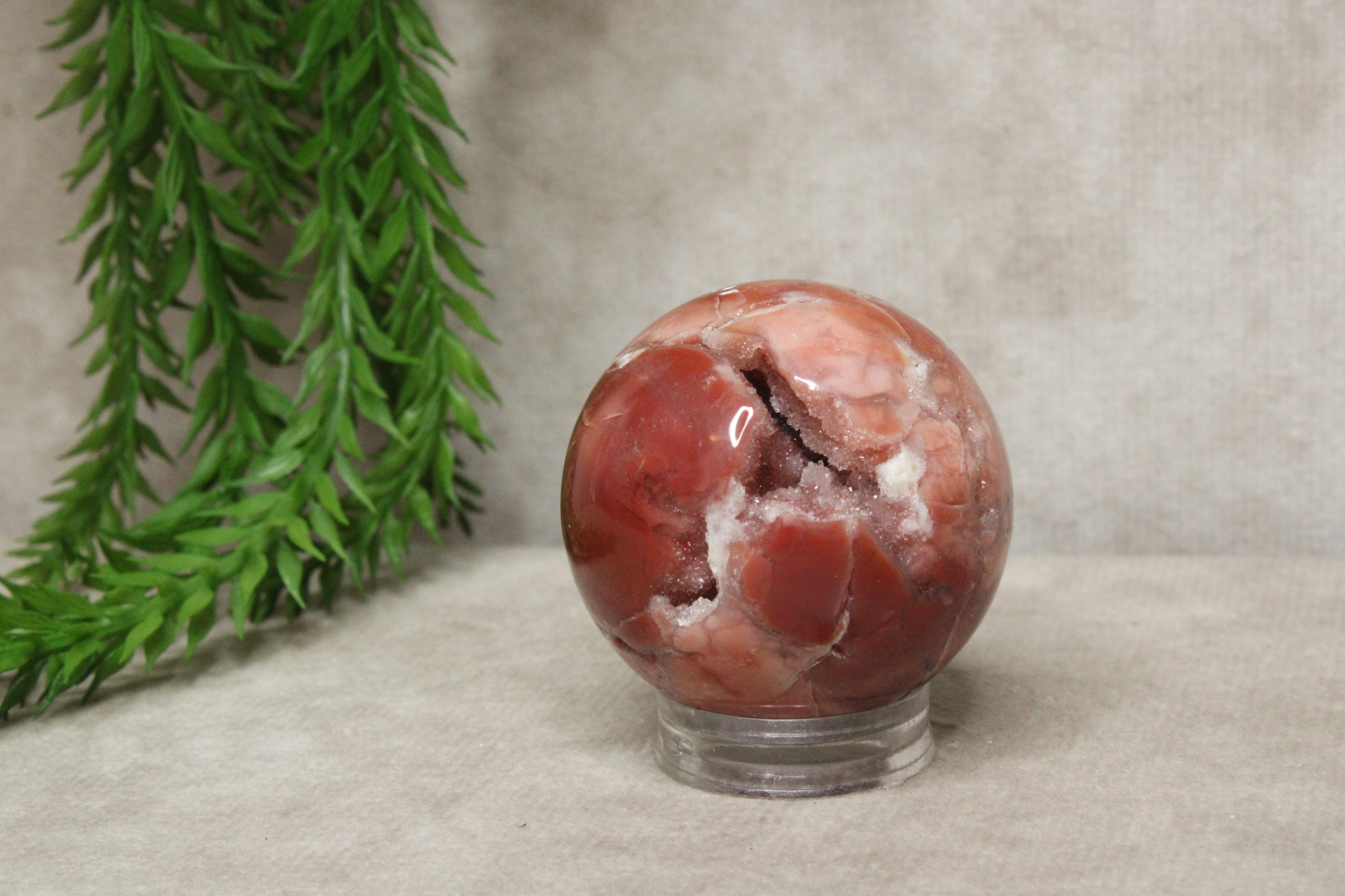 Roze agaat bol #1791