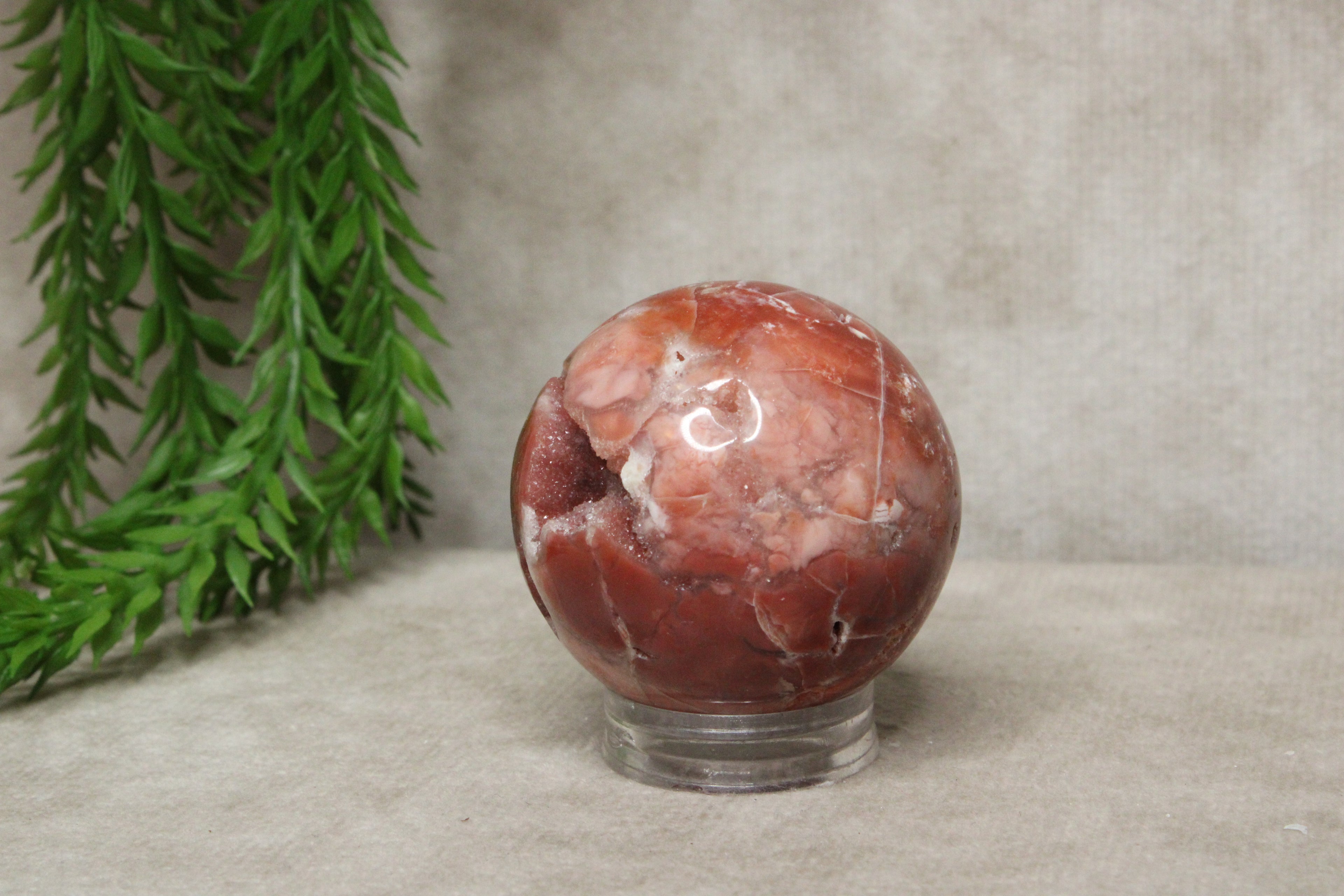 Roze agaat bol #1791