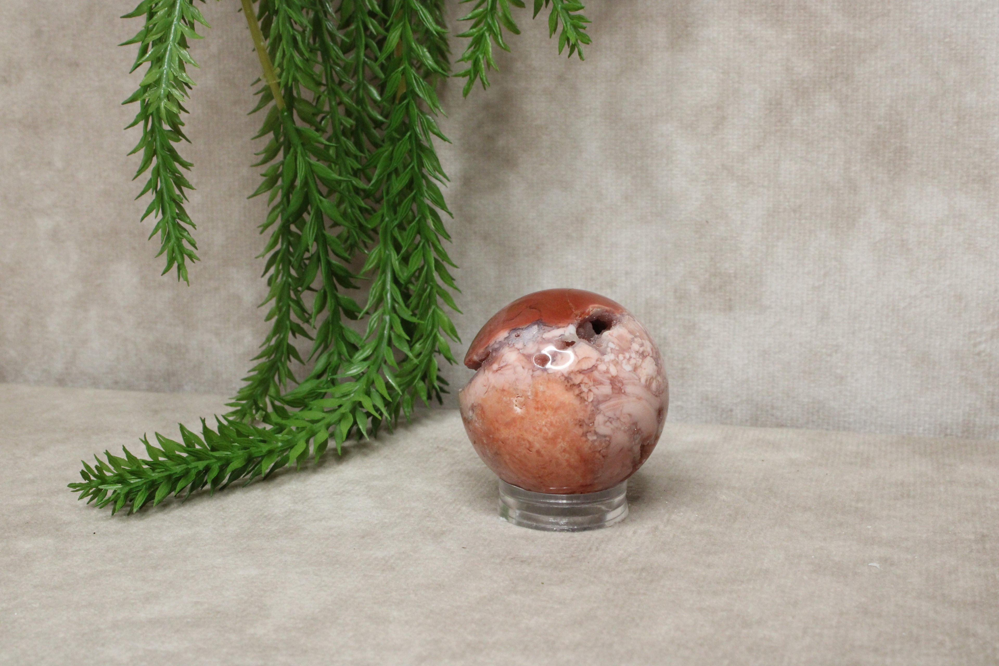 Roze agaat bol #1792