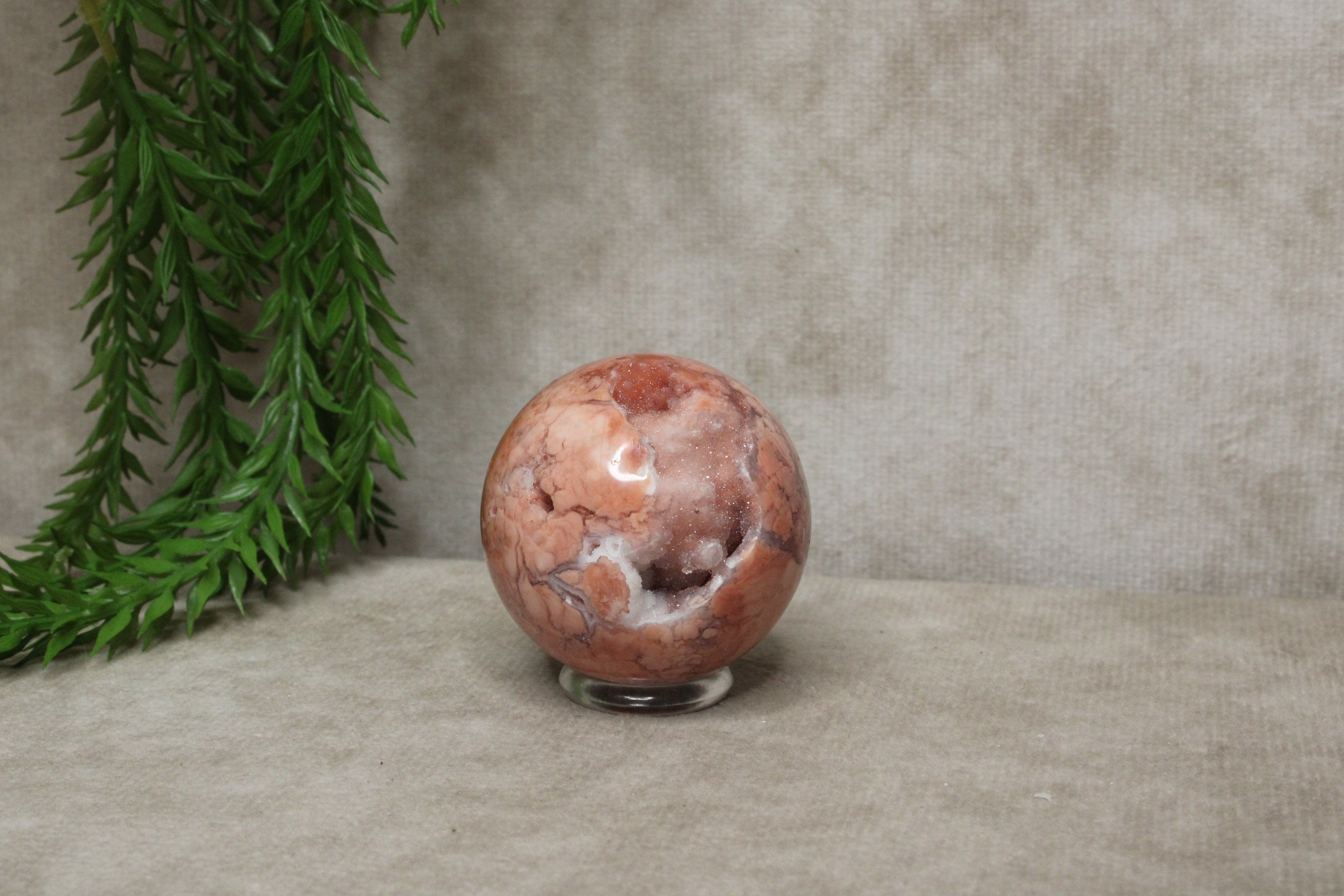 Roze agaat bol #1793