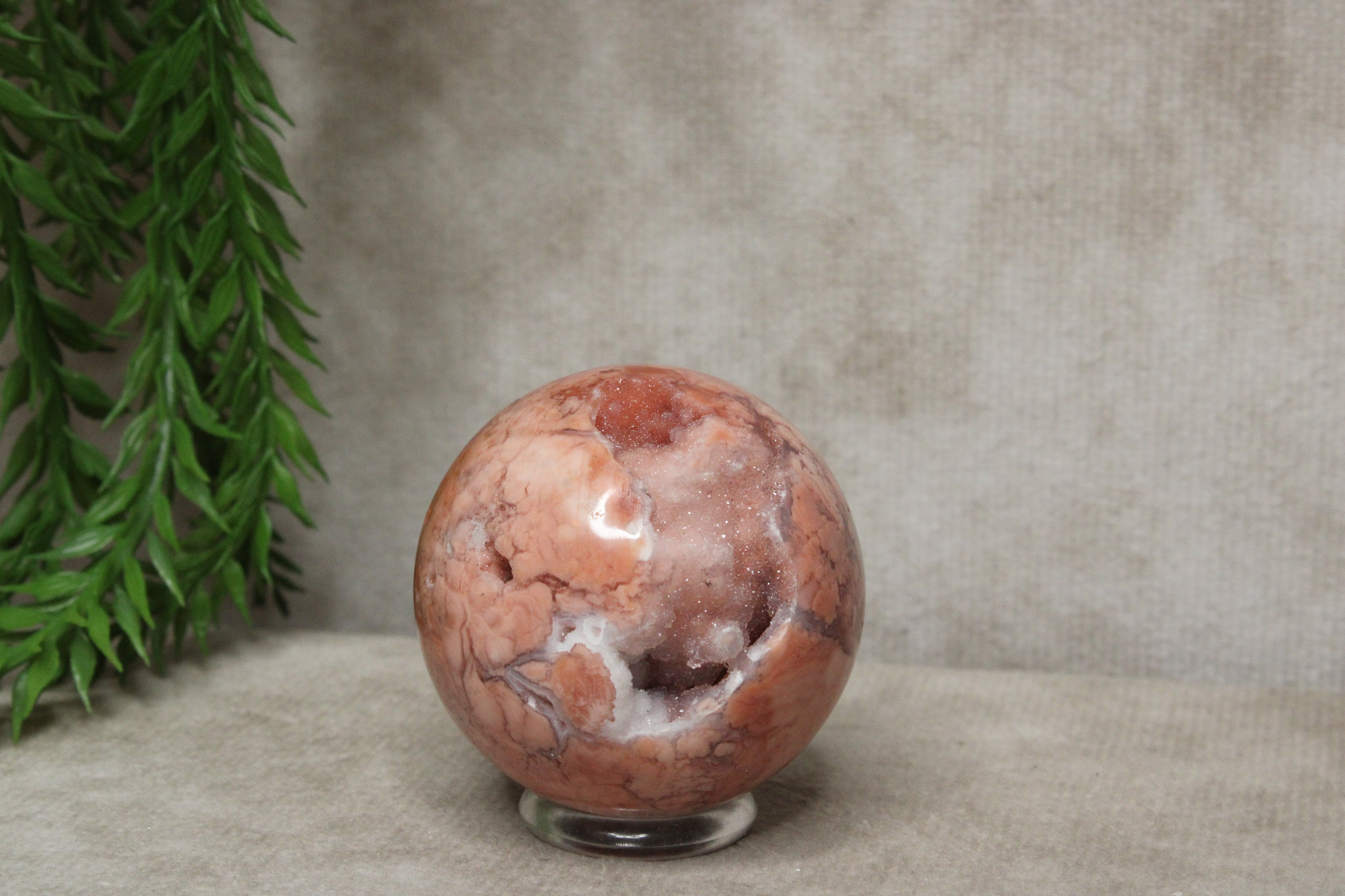 Roze agaat bol #1793